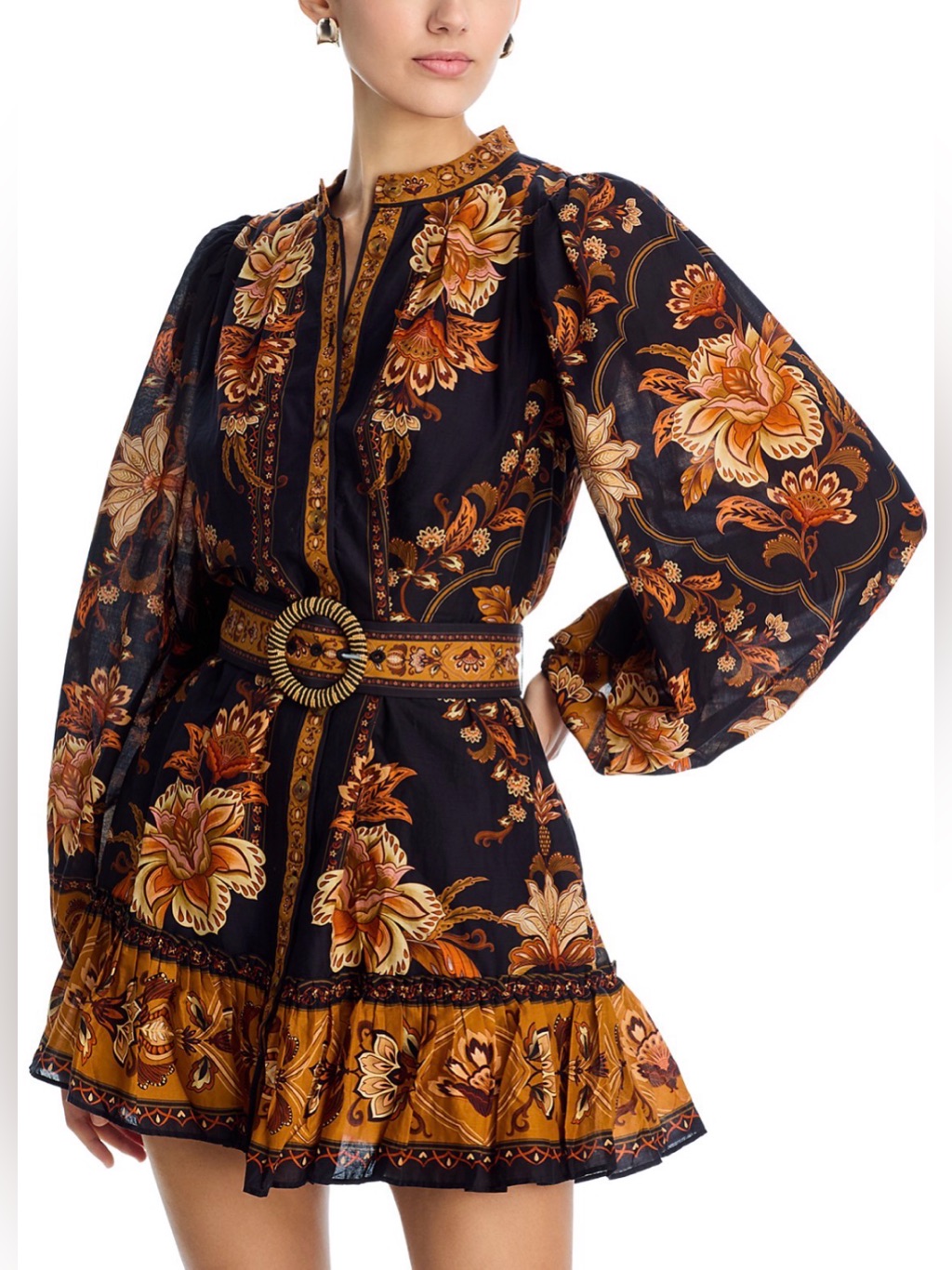 Farm Rio Majestic Garden Mini Dress